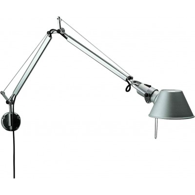 258,95 € Envio grátis | Luz de parede interna 75W 87×26 cm. Articulável Alumínio. Cor prata