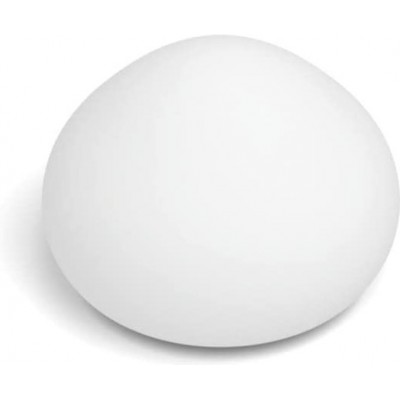 Lámpara de sobremesa Philips 8W Forma Esférica 27×27 cm. LED. Alexa y Google Home Salón, comedor y dormitorio. Vidrio. Color blanco
