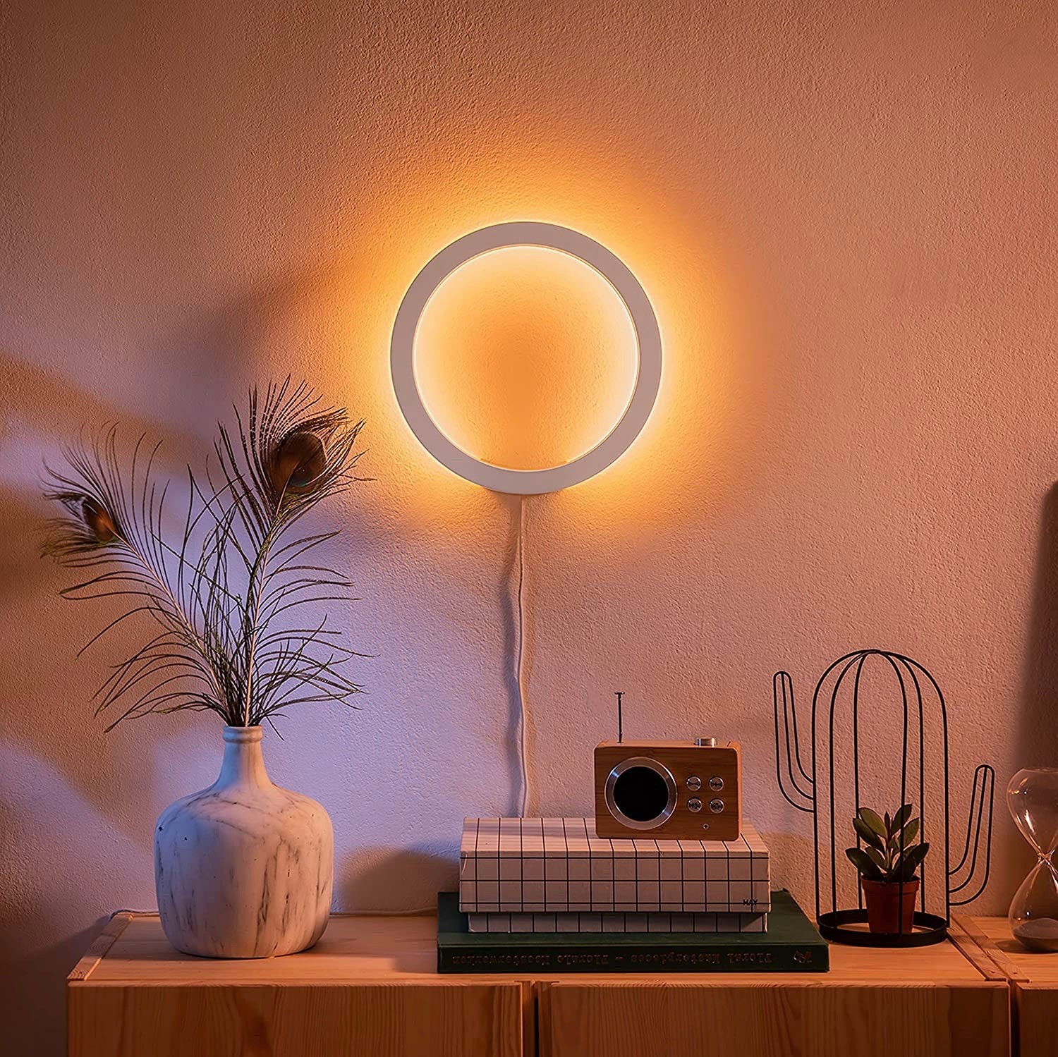 253,95 € Envoi gratuit | Applique murale d'intérieur Philips 20W 26×26 cm. LED dimmables Alexa et Google Home Métal. Couleur blanc