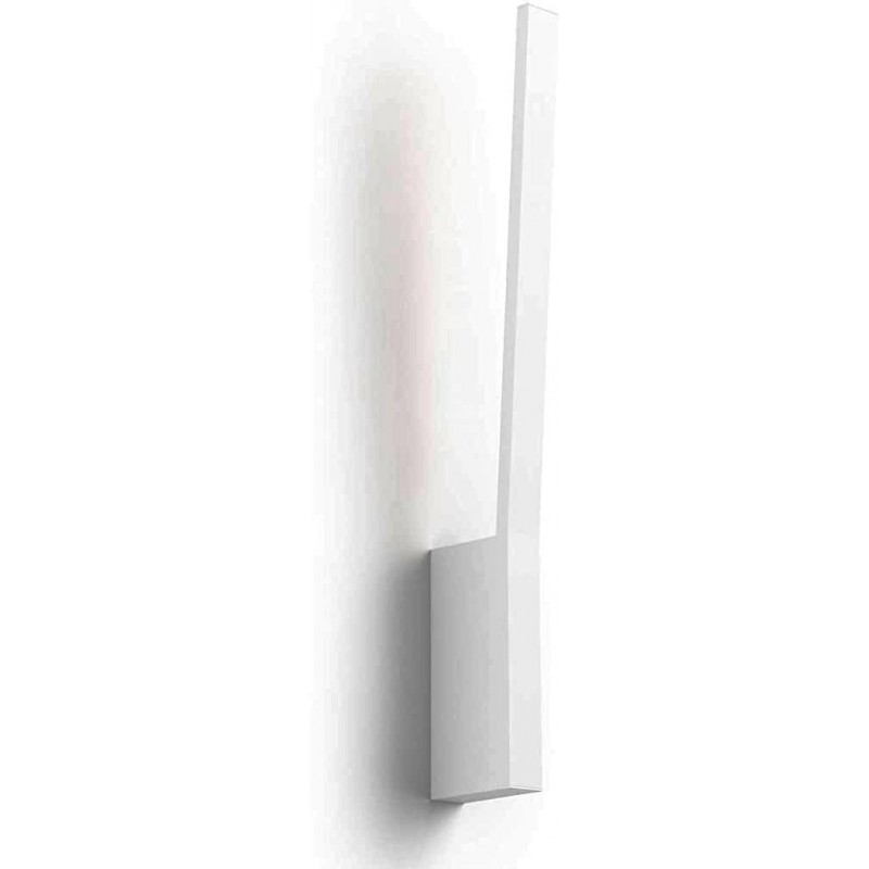205,95 € Envio grátis | Luz de parede interna Philips 56×11 cm. LED bluetooth. Alexa e Google Home Alumínio e pmma. Cor branco