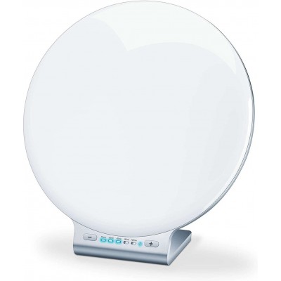 238,95 € Envio grátis | Lâmpada de mesa 34×31 cm. Controle com APP para smartphone Cristal. Cor branco