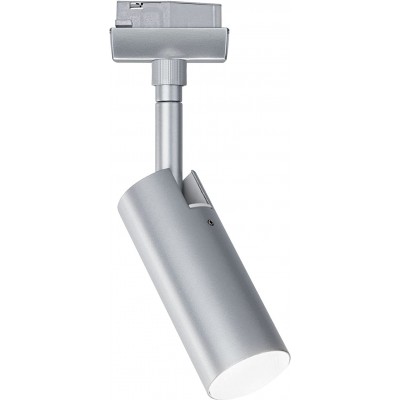 195,95 € Бесплатная доставка | Внутренний точечный светильник 20W 3000K Теплый свет. 220 cm. 2,2 метра. Набор из 4 вращающихся светодиодных точек. железнодорожная система Пмма и металл. Покрытый хром Цвет
