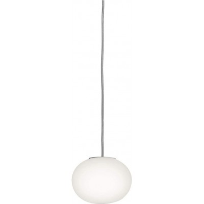 Hanging lamp 40W Spherical Shape 11×11 cm. Dining room, bedroom and lobby. Classic Style. Glass. White Color