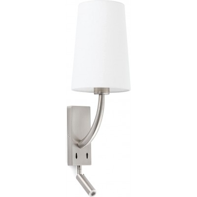 128,95 € Бесплатная доставка | Настенный светильник для дома 15W Цилиндрический Форма 37×15 cm. Вспомогательная лампа для чтения Спальная комната. Классический Стиль. Стали. Белый Цвет