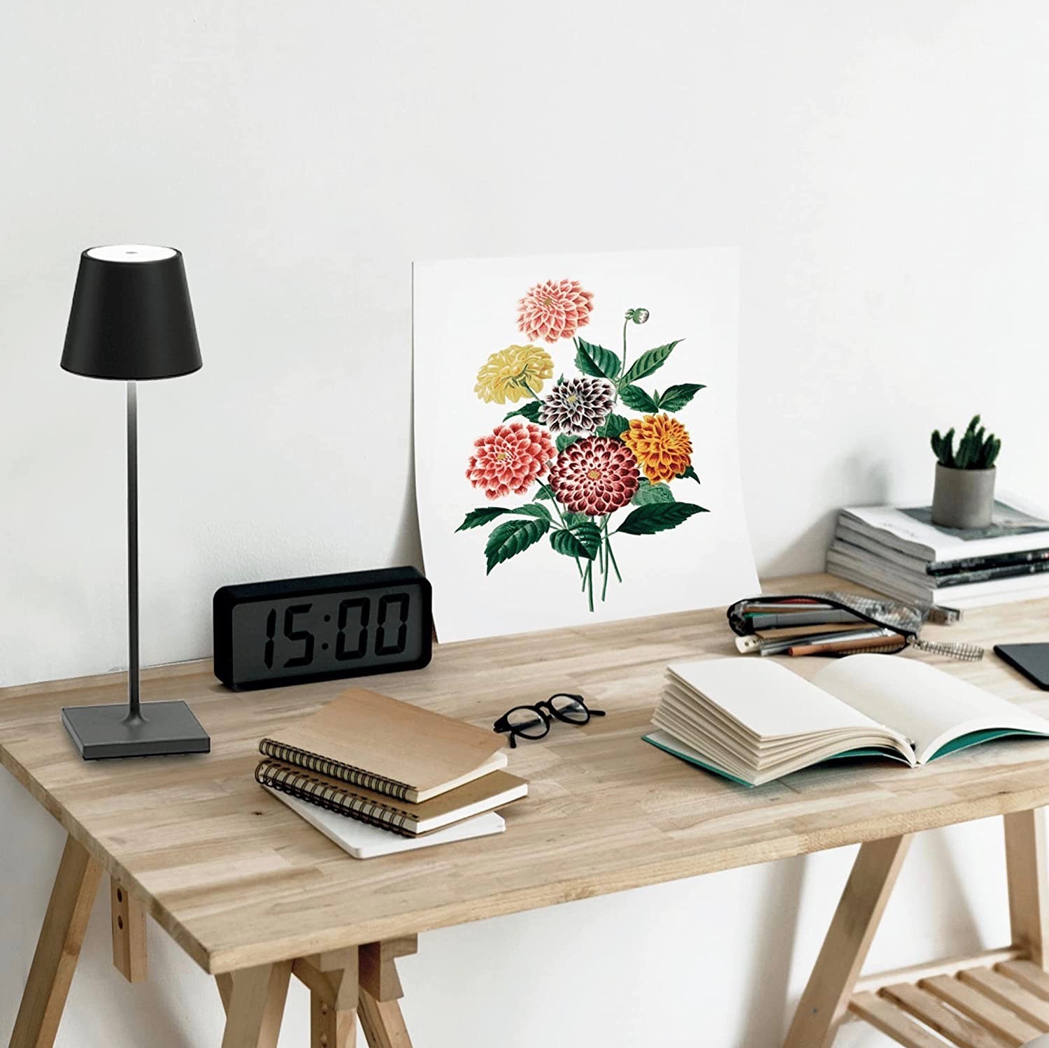 172,95 € Spedizione Gratuita | Lampada da tavolo 38×11 cm. LED dimmerabili Base di ricarica a contatto. caricatore USB Alluminio, pmma e metallo. Colore nero