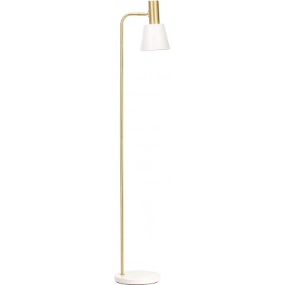Floor lamp 25W Conical Shape 135×28 cm. Living room, dining room and bedroom. Modern Style. Metal casting. White Color