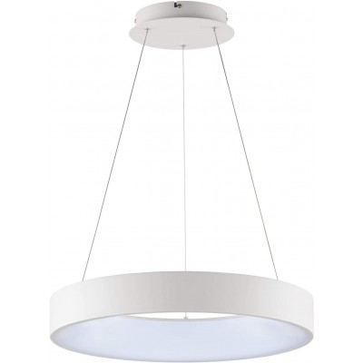 221,95 € Free Shipping | Hanging lamp Round Shape 150×55 cm. Remote control Living room, dining room and bedroom. PMMA. White Color