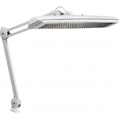 Настольная лампа 14W 65×49 cm. Крепление стола клипсой Гостинная, столовая и лобби. Стали. Белый Цвет