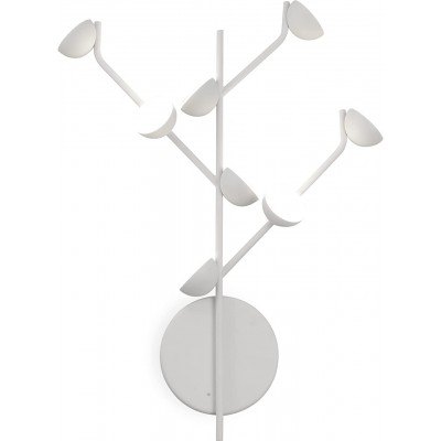 Indoor wall light 48×37 cm. Living room, dining room and lobby. Modern Style. Aluminum and Metal casting. White Color