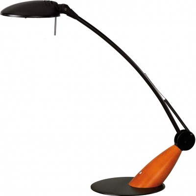 153,95 € Free Shipping | Desk lamp 65×55 cm. Articulable Living room, dining room and bedroom. Steel, Aluminum and Wood. Black Color