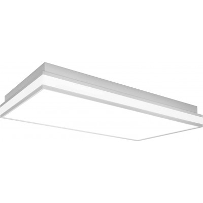 Plafoniera da interno 42W Forma Rettangolare 60×30 cm. LED dimmerabili Cucina. Acciaio. Colore grigio