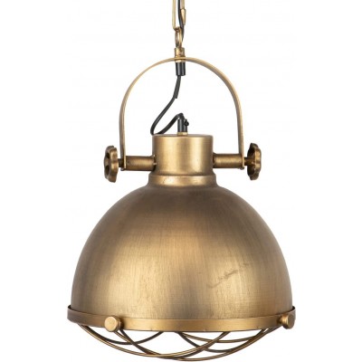 Lámpara colgante Forma Esférica 30×30 cm. Diseño con motivos marineros Salón, comedor y dormitorio. Estilo moderno. Metal. Color dorado