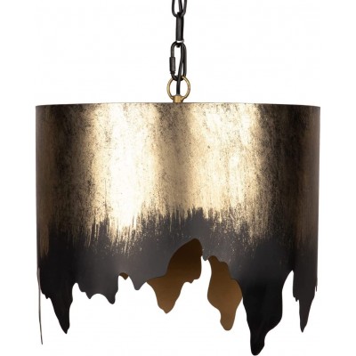 136,95 € Free Shipping | Hanging lamp 41×41 cm. Acrylic and metal casting. Golden Color