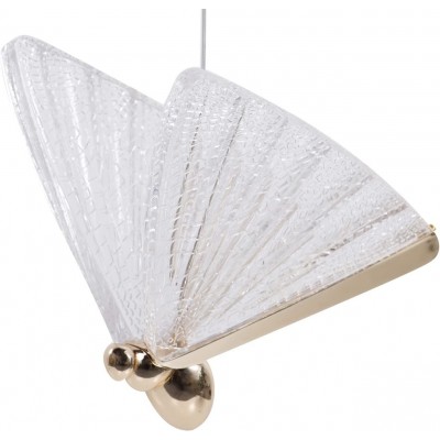 187,95 € Free Shipping | Hanging lamp 20×20 cm. Butterfly shaped design Living room, kitchen and bedroom. Modern Style. Metal casting. White Color