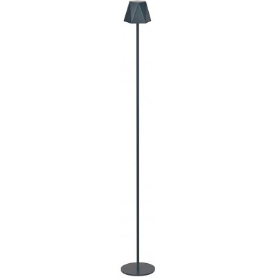 Floor lamp 140×13 cm. Dimmable LED Rechargeable battery. USB connection Living room, bedroom and lobby. Modern Style. Acrylic, Aluminum and Metal casting. Gray Color