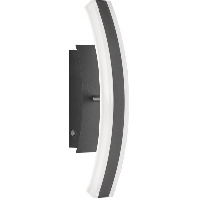 Lampada da parete per interni 37×11 cm. LED dimmerabili Metallo. Colore nero