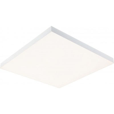 LED面板 19W LED 正方形 形状 45×45 cm. 可调光 RGB 多色 LED。遥控 客厅, 饭厅 和 卧室. 金属. 白色的 颜色