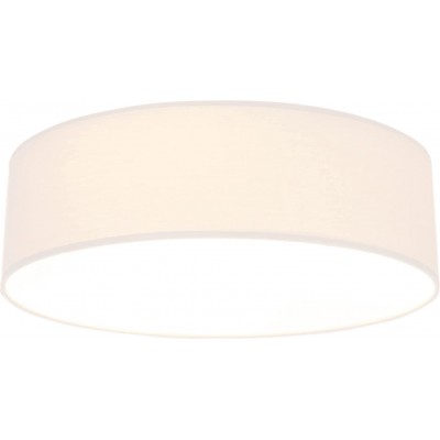 136,95 € Spedizione Gratuita | Plafoniera da interno 61×61 cm. 4 punti luce Metallo e tessile. Colore bianca