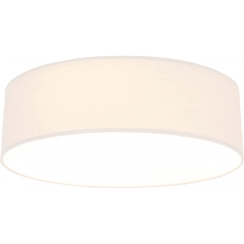 136,95 € Envio grátis | Luz de teto interna 61×61 cm. 4 pontos de luz Metais e têxtil. Cor branco