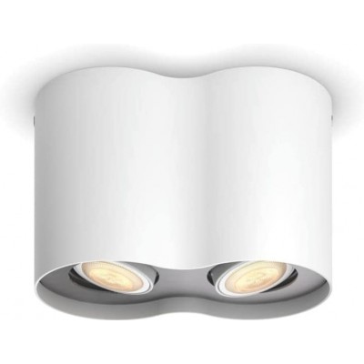 室内射灯 Philips 10W 19×12 cm. 双可调 LED 聚光灯。 Alexa 和 Google Home 客厅, 饭厅 和 卧室. 白色的 颜色