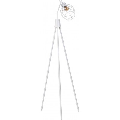 Lámpara de pie 65×38 cm. Colocada sobre trípode Salón, comedor y dormitorio. Color blanco