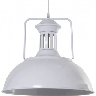 Lampe à suspension Façonner Sphérique 60×60 cm. Salle, salle à manger et chambre. Métal. Couleur blanc
