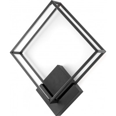 Innenwandleuchte Quadratische Gestalten 45×45 cm. LED Wohnzimmer, esszimmer und empfangshalle. Design Stil. Metall. Schwarz Farbe