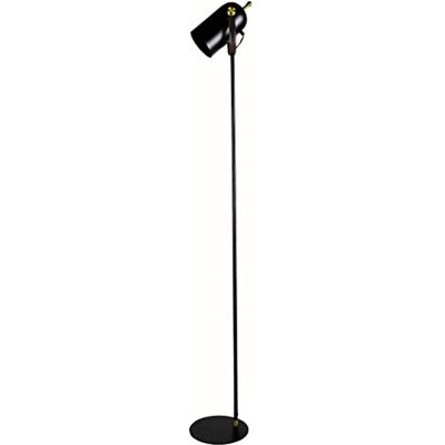 176,95 € Free Shipping | Floor lamp 40W Cylindrical Shape 165×25 cm. Living room, bedroom and lobby. Metal casting. Black Color