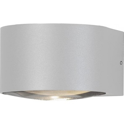 Настенный светильник для дома 6W 16×11 cm. LED Гостинная, столовая и спальная комната. Алюминий и Стекло. Белый Цвет