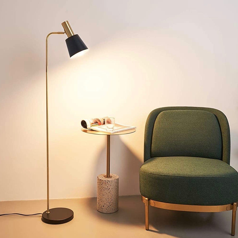 141,95 € Envoi gratuit | Lampadaire 25W 135×28 cm. Métal. Couleur noir