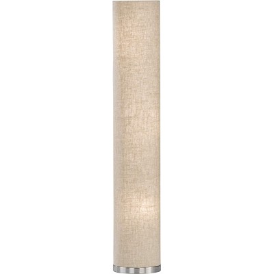 Lampada da pavimento 25W Forma Rettangolare 110×19 cm. Soggiorno, sala da pranzo e camera da letto. Metallo. Colore nichel