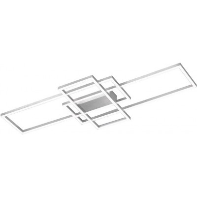 シーリングランプ 33W 長方形 形状 104×42 cm. リビングルーム, ダイニングルーム そして ベッドルーム. モダン スタイル. アルミニウム, PMMA そして 金属. 銀 カラー