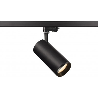 181,95 € Free Shipping | Indoor spotlight 28W Cylindrical Shape 21×18 cm. Position adjustable LED Dining room, bedroom and lobby. Modern Style. Aluminum and PMMA. Black Color