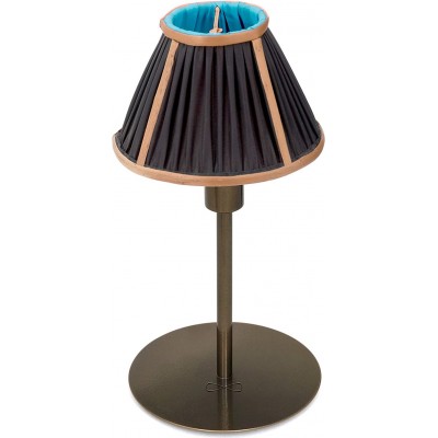 Lampada da tavolo 20W Forma Conica 25×15 cm. Soggiorno, sala da pranzo e atrio. Metallo e Tessile. Colore nero