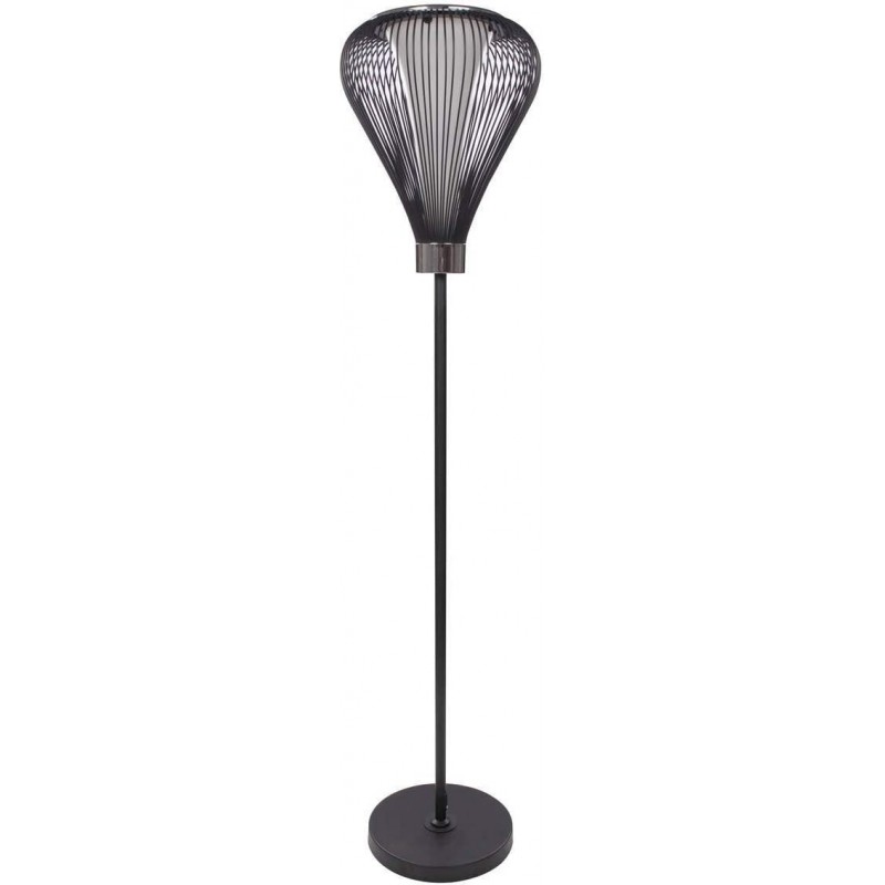 219,95 € Kostenloser Versand | Stehlampe Sphärisch Gestalten 155×34 cm. Wohnzimmer, esszimmer und schlafzimmer. Modern Stil. Kristall und Metall. Schwarz Farbe