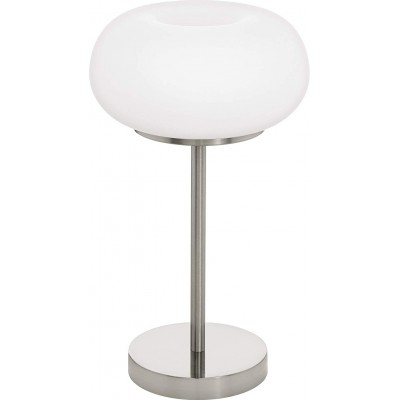 Lámpara de sobremesa Eglo 16W Forma Esférica 48×28 cm. Salón, comedor y vestíbulo. Estilo moderno. Cristal. Color blanco