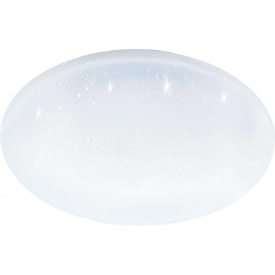 Indoor ceiling light Eglo Round Shape 40×40 cm. Multicolor RGB LED Living room, dining room and bedroom. Steel and PMMA. White Color