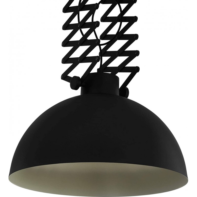 186,95 € Spedizione Gratuita | Lampada a sospensione Eglo 110×45 cm. Regolabile in altezza Acciaio. Colore nero