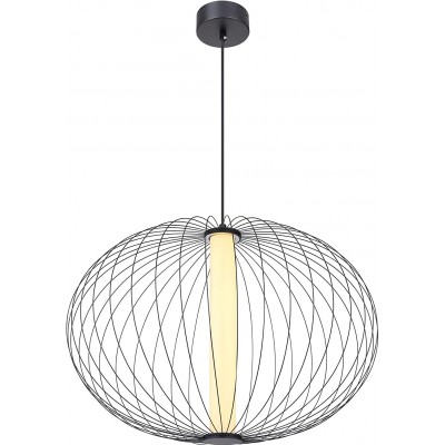 203,95 € Free Shipping | Hanging lamp 21W Spherical Shape 120 cm. Living room, dining room and bedroom. Metal casting. Black Color