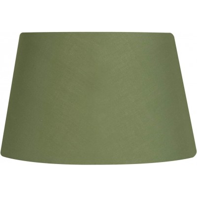 Pantalla para lámpara Forma Cónica 55×55 cm. Tulipa Salón, comedor y dormitorio. Cristal y Latón. Color verde