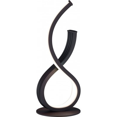 173,95 € Free Shipping | Table lamp 18W 47×18 cm. Interlocking lighting Living room, dining room and bedroom. Metal casting. Black Color