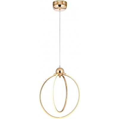 161,95 € Free Shipping | Hanging lamp Round Shape 120×40 cm. Dining room, bedroom and lobby. Metal casting. Golden Color