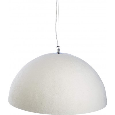 261,95 € Free Shipping | Hanging lamp Spherical Shape 100×62 cm. Dining room, bedroom and lobby. Metal casting. White Color