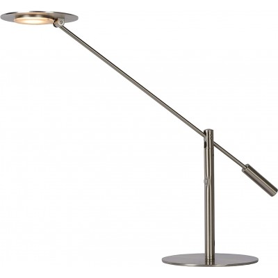 Lámpara de escritorio 9W 3000K Luz cálida. Forma Alargada 50×25 cm. Articulable Comedor, dormitorio y vestíbulo. Estilo moderno. Metal. Color cromado