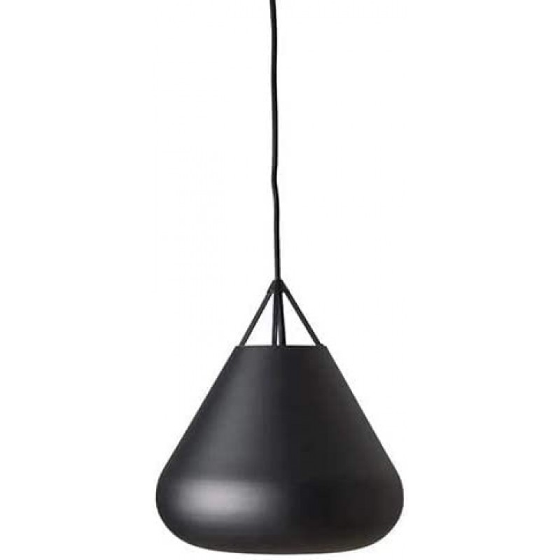 155,95 € Free Shipping | Hanging lamp 60W Round Shape 26×26 cm. Dining room, bedroom and lobby. Metal casting. Black Color