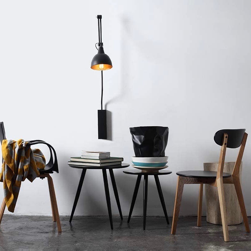 151,95 € Envio grátis | Luz de parede interna 150×18 cm. Articulável Metais. Cor preto