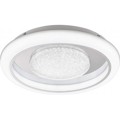 188,95 € Free Shipping | Indoor ceiling light 33W Round Shape 47×47 cm. Dining room, bedroom and lobby. Crystal and PMMA. White Color