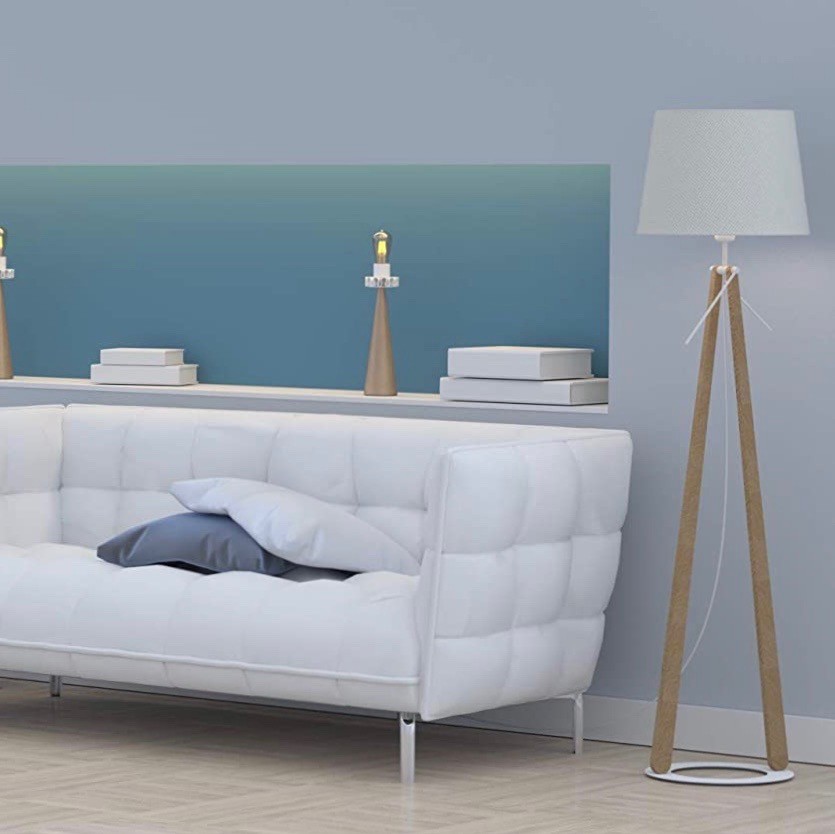168,95 € Envío gratis | Lámpara de sobremesa 120×51 cm. Madera. Color blanco