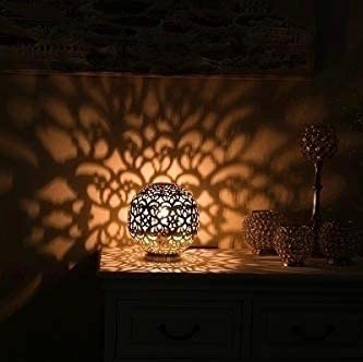 157,95 € Envoi gratuit | Lampe de table 30×30 cm. Tulipe Métal. Couleur argent