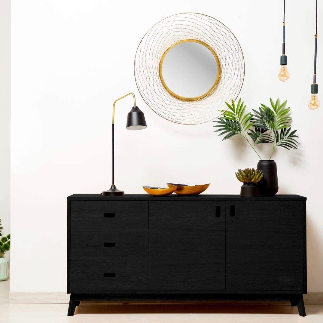 139,95 € Spedizione Gratuita | Lampada da scrivania 40W 69×47 cm. Bicchiere e marmo. Colore nero